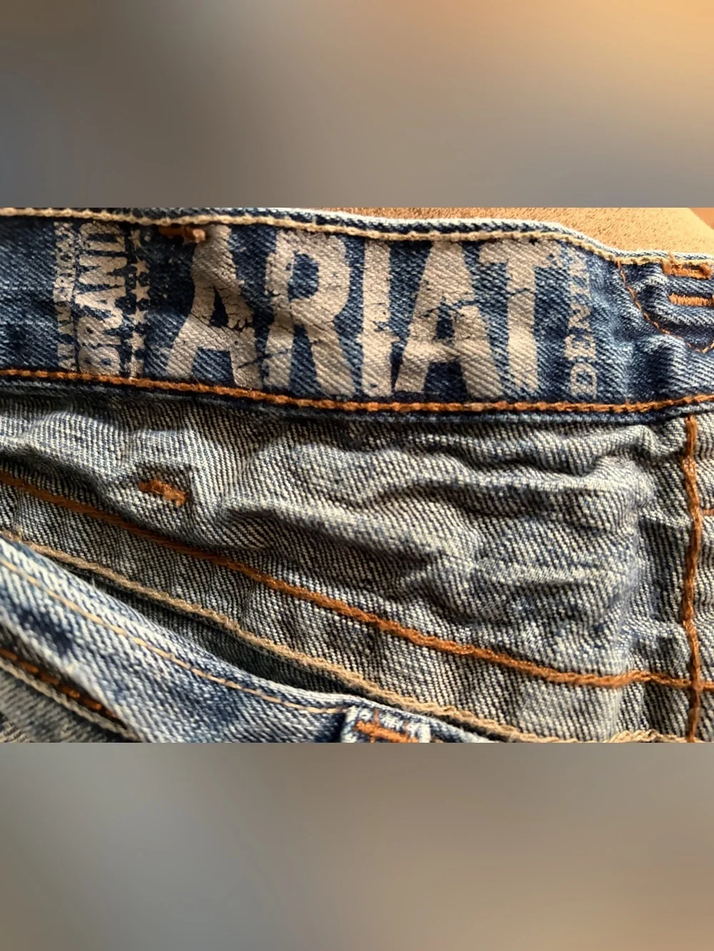 Ariat Denim Jeans Men's 36x30 Blue Med Wash 100% Cotton
